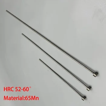 1.4/1.8/2.4/2.5/3/4/7/8mm OD 200mm 300mm ilgis 65Mn HRC60 apvalus antgalis plastikinis įpurškimo formos tiesus perforavimo ežektoriaus kaištis