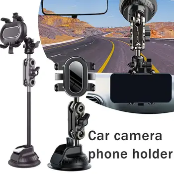 1 vnt Automobilio kamera Telefono laikiklis Universali viršutinė kamera automobilio tiesioginei transliacijai Fotografavimo laikiklis Pirmojo kampo siurbtukas Liemenėlė T1v6