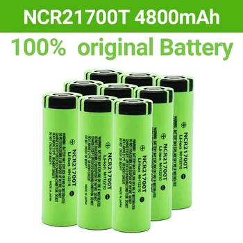 100% /Original 21700 NCR21700T Ličio įkraunama baterija 4800mAh 3.7 V 40A Didelio išsikrovimo akumuliatorius Didelio išsikrovimo ličio jonų baterija