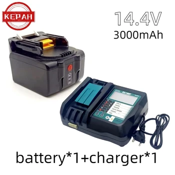 14.4V 3000mAh įkraunama ličio jonų baterija 14V elektriniams įrankiams 3.0Ah baterijos BL1460 BL1430 1415 194066-1