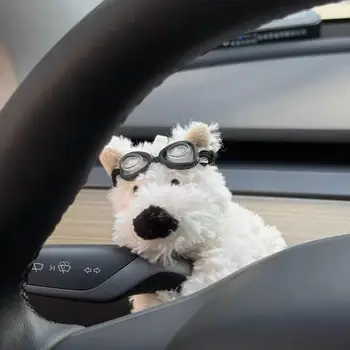 1vnt Mielas pliušinis šuniukas Automobilio buferio dekoravimas Automobilio valytuvas Posūkio signalas Dekoravimas Mergina Naujo automobilio dovana