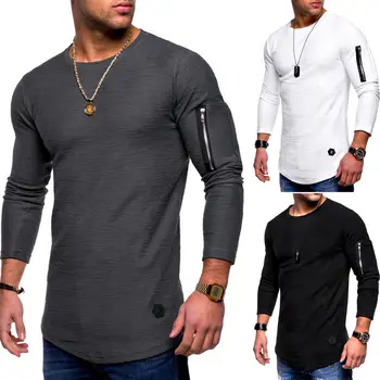 2022 nauji marškinėliai vyriški pavasario ir vasaros marškinėliai viršuje vyriški medvilniniai marškinėliai ilgomis rankovėmis Kultūrizmo sulankstomi marškinėliai vyrai