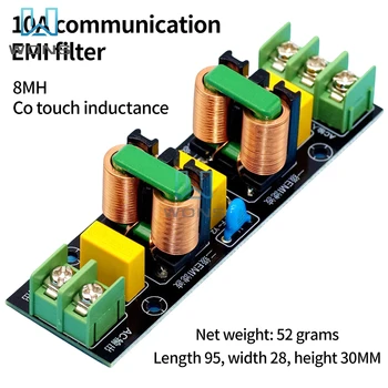 2A-18A Elektrinis filtras EMI aukšto dažnio dviejų pakopų galios žemo dažnio filtro plokštė galios stiprintuvui PCB varinis maitinimo filtras