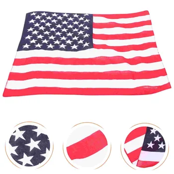 3vnt Amerikos vėliava Bandana Galvos juosta JAV vėliava Galvos apdangalai Unisex Bandanas Patriotiniai aksesuarai