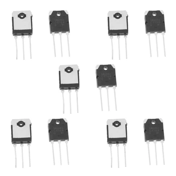 5 Pora A1941 + C5198 10A 200V galios stiprintuvo silicio tranzistorius