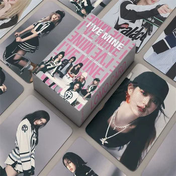55vnt/set Kpop IVE Naujas albumas I'VE MINE LOMO kortelių kolekcionieriaus kortelė Wonyoung LIZ Gaeul Leeseo Vienuolika merginų grupės atvirukų nuotraukų kortelė