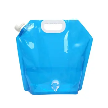 5L/10L Lauke sulankstomi vandens maišai su maišytuvu Nešiojamas avarinis alpinizmas Sportas Kempingas Vandens krepšys Jojimo butelis