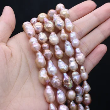 7-8mm Purpurinis natūralus gėlavandenis perlas Netaisyklingi ašarų karoliukai Laisvi tarpiniai karoliukai papuošalų gamybai 