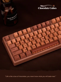 Ajazz Aj Nauja nacionalinė šokoladinė mechaninė klaviatūra 87 Key 104 Key Heat Upgraded Pbt Keycap Esports žaidimų nešiojamojo kompiuterio dovana