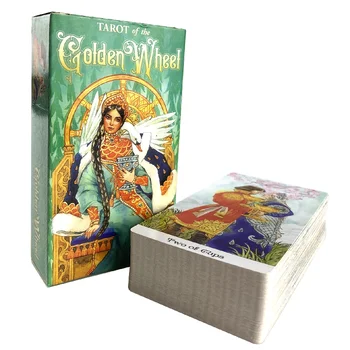 Auksinio rato kaladės kortų taro su angliška versija Būrimo žaidimas Pramogos Orakulo stalo žaidimas
