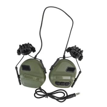 Ausinių nerenkamos triukšmą slopinančios ausinės šalmo ausinėms Radijas PTT adapteris Mobiliosios ausinės (žalios)