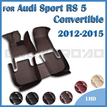Automobiliniai grindų kilimėliai Audi Sport RS 5 Kabrioletui 2012 2013 2014 2015 Automatinės pėdų pagalvėlės Kilimų dangtis Interjero aksesuarai