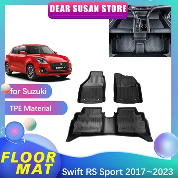 Automobilinis grindų kilimėlis Suzuki Swift RS Sport 2017~2023 2018 dalys Pėdos TPE įdėklo kiliminė pagalvėlė Custom vandeniui atsparus dangtelis Kilimėlis Priedai