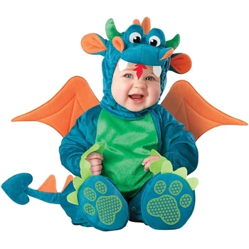Baby Cosplay Romper Animacinis filmas Dinozauras / omarų išvaizda Gyvūnų pasirodymo kostiumas