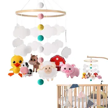 Baby Crib Mobiles Lavinamieji žaislai Lova Lova Bell Naujagimio mobili lova Varpo laikiklis Kūdikių žaislai Lova Varpelis Priedai