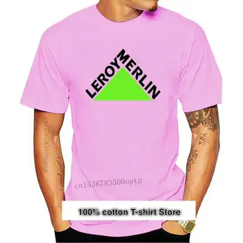 Camiseta con Logo de Leroy Merlin para hombre, ropa clásica, divertida, novedad