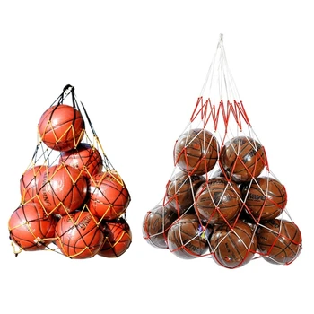 Didelio dydžio tinklinis sportinio kamuolio laikymo krepšys Tinklinio kamuolio krepšys Krepšinio laikikliai