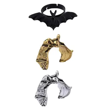 Dienos dovana Pora Vyrų asmenybė Moterys Helovino papuošalai Korėjietiško stiliaus piršto bevardis piršto sagtis Gotikinis šikšnosparnio žiedas