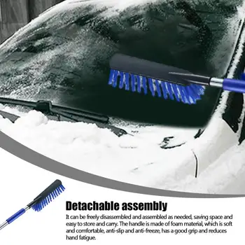 Ditch the Chill Easy Car Snow Removal 2-Sided Scraper & Shovel Nuimamas galvos sniego kasimo įrankis ledo šalinimo kastuvas