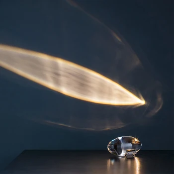 Dizainerio stalinė lempa akis danguje Itališkas krištolas kūrybingas miegamasis naktinė lempa atmosferinė lempa projekcinė lempa dekoratyvi