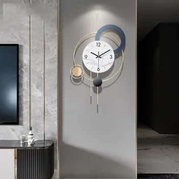 Dovanų svetainė Sieninio laikrodžio dekoravimas Ranka apvalus namų sieninis laikrodis Meno numeris Šiuolaikinė balta mada Duvar Saati namų dekoras