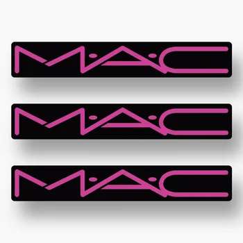 For 3x MAC lipdukas Vinilo lipduko logotipas Automobilis Sunkvežimis Nešiojamas kompiuteris Langas Makiažas Kosmetika Rožinė