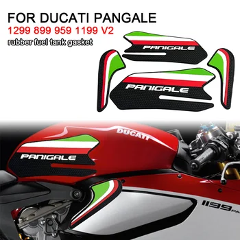 FOR Ducati PANGALE 1299 899 959 1199 v2 Motociklas Naujas guminis degalų bako padas Šoninis neslystantis lipdukas Dekoratyvinis apsauginis padas