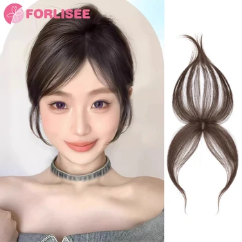 FORLISEE Liu Hai perukas Moterų vasariniai vaisiaus plaukai Liu Hai natūralus nematomas kaktos taisymo įrankis Traceless Patch plaukų linijos perukas