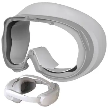 ForPico 4 VR minkštas silikoninis vandeniui atsparus akių dangtelio kilimėlis VR ausinės kvėpuojanti šviesa blokuoja akių dangtelio pagalvėlės akinių atsargines dalis