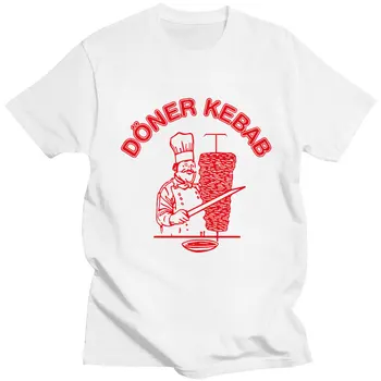 Funny Doner Kebab Graphic marškinėliai Vyrai Moterys Gryna medvilnė Marškinėliai trumpomis rankovėmis Marškinėliai Laisvalaikio gatvės drabužiai Vyriški vasaros marškinėliai