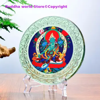GERAS # Didmeninė prekyba budistų reikmenimis Azijos šventykla HOME altoriaus kristalas Bodhisattva Žalioji Tara GUAN YIN Budos ornamento statula