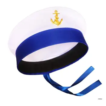 Hat Navy Marine Hat Kapitono kostiumas Vyrai Jachtos kapitono kepurė juokinga