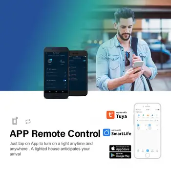 Išmaniųjų namų išmanusis relės jungiklis Darbas su Alexa Home 10a jungikliai Mouble Mini Smart Life Smart Switch modulis
