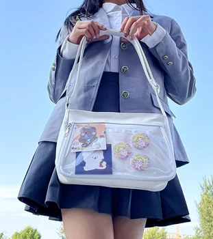 JK vienodas kryžminis krepšys Harajuku Ita krepšys Kawaii paauglių mergaičių krepšys mokyklai, kasdienis naudojimas, ekranas