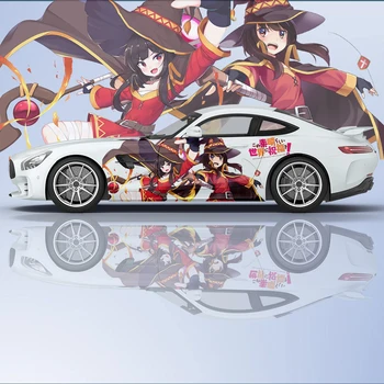 KonoSuba Kono Subarashii Sekai ni Shukufuku wo Data Admin anime Automobilių lipdukai šoninė grafika modifikuoti lenktyninių automobilių lipdukai
