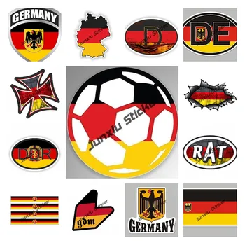 Kūrybiniai lipdukai Vokietijos lipdukas Vokietijos vėliavos ženklelis Emblema Deutsch automobilio lipdukas Vinilo lipduko štampo pjaustymas Dekoracija KK automobilių aksesuarai
