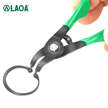 LAOA 3 colių mini circlip replės rinkinys 4 in1 nešiojamas snapo žiedo tvirtinimo spaustukas papuošalai vidinis išorinis žiedų valiklis