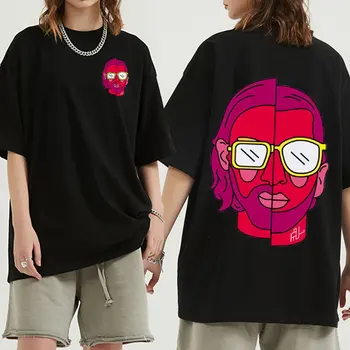 Le Monde Chico Grafinis spausdinimas Tshirt Streetwear Albumas PNL Prancūziški repo marškinėliai Vasaros medvilniniai marškinėliai Trumpomis rankovėmis Vyrai Mados trišakiai