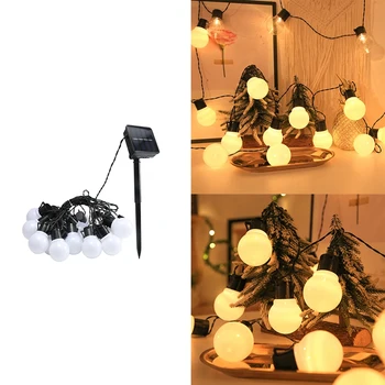 LED saulės lempos galia LED styginių fėjų žibintai girliandų sodo kalėdinis dekoras lauke