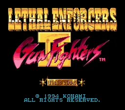 Lethal Enforcers 2 - Gunfighters 16bit MD žaidimo kortelė 16 bitų Sega MegaDrive Genesis konsolėms