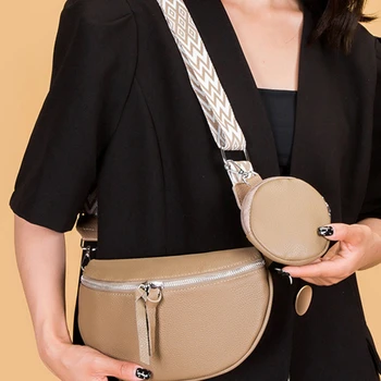 Moteriškas aukštos kokybės krūtų krepšys Pu Casual Madingas didelės talpos reguliuojamas pečių dirželis Moteriškas universalus kryžminis krepšys