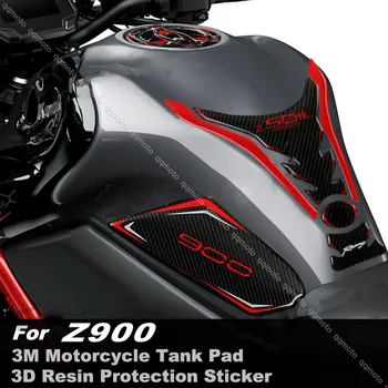 Motociklo degalų bako padėklo lipdukas 3D alyvos dujų dangtelio apsaugos lipdukai Vandeniui atsparūs priedai, skirti Kawasaki Z900 z 900 2017-2023