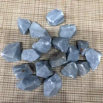 Natūralus angelitas Grubūs akmenys Gydantys Reiki brangakmeniai Kvarcas Mineralinis kristalas Namų dekoravimo dydis Žvyro pavyzdys Laisva forma