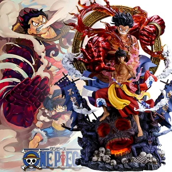 One Piece Figure Ventus Studio Luffy Gear 4th Anime Fiugine 30cm Pvc Zoro statulos modelis Gk Kolekcija Figma Lėlės Dovanų žaislas