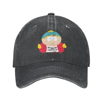 Personalized Cotton Eric Cartman Beisbolo kepuraitė Hip Hop Moterys Vyrų reguliuojamas anime animacinis filmas Tėtis Skrybėlių pavasaris