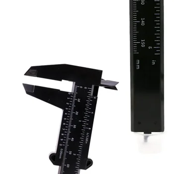 Plastikinis Vernier Caliper 0-150mm tatuiruotės slankiklis antakių liniuotė antakių pozicionavimas pagalbinis liniuotė