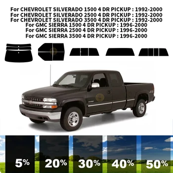 Precut nanokeramikos automobilis UV langų atspalvio rinkinys Automobilinė langų plėvelė CHEVROLET SILVERADO 2500 4 DR PICKUP 1992-2000