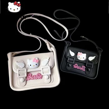 Sanrio Hello Kitty krepšys Y2k Harajuku pečių pasiuntinių krepšiai Moteriškos prabangios rankinės Moteriškas animacinis filmas Mada Pažastų krepšys Mielos rankinės