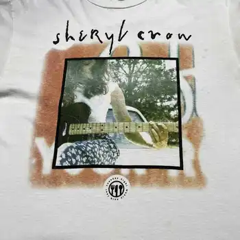 Sheryl Crow Antradienio vakaro kantri muzika Balti visų dydžių marškinėliai QQ1377