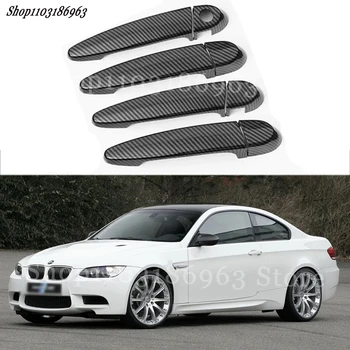 skirta BMW M3 2009-2014 Blizgus Juodas chromuotas automobilio durelių rankenos dangtelio apdaila Stiliaus priedai Automobilio išorės stiliaus aksesuarai Lipdukai